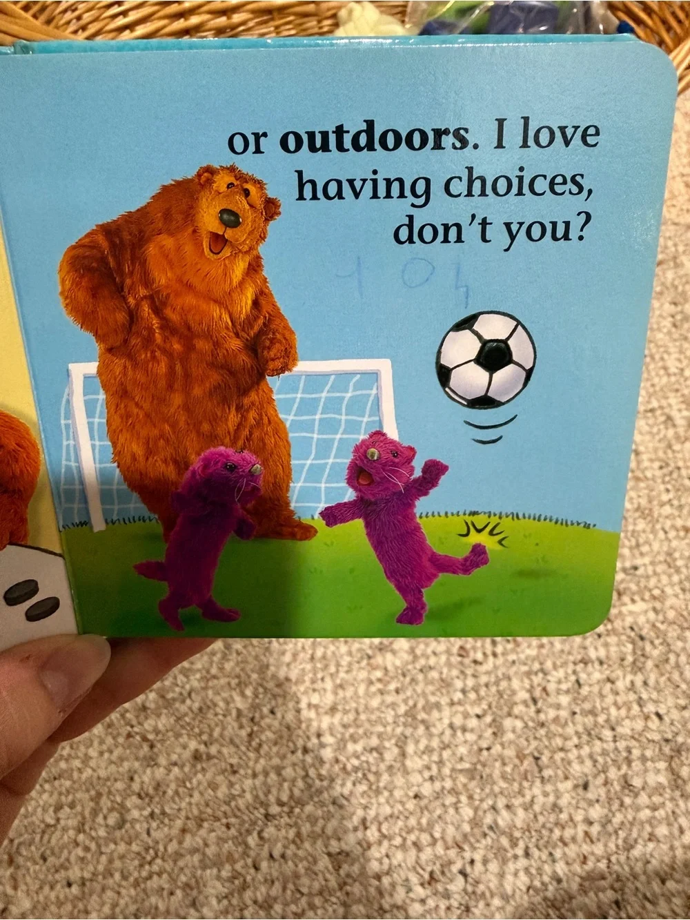Bear Loves Opposites! Board Book - bear in the big blue house - Picture 4 of 7
